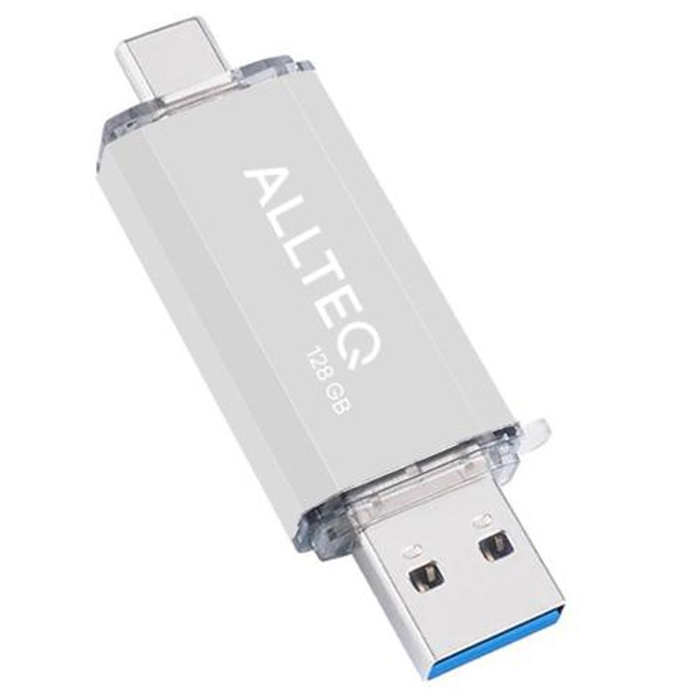 Allteq - USB Stick - 128 GB - Zilver