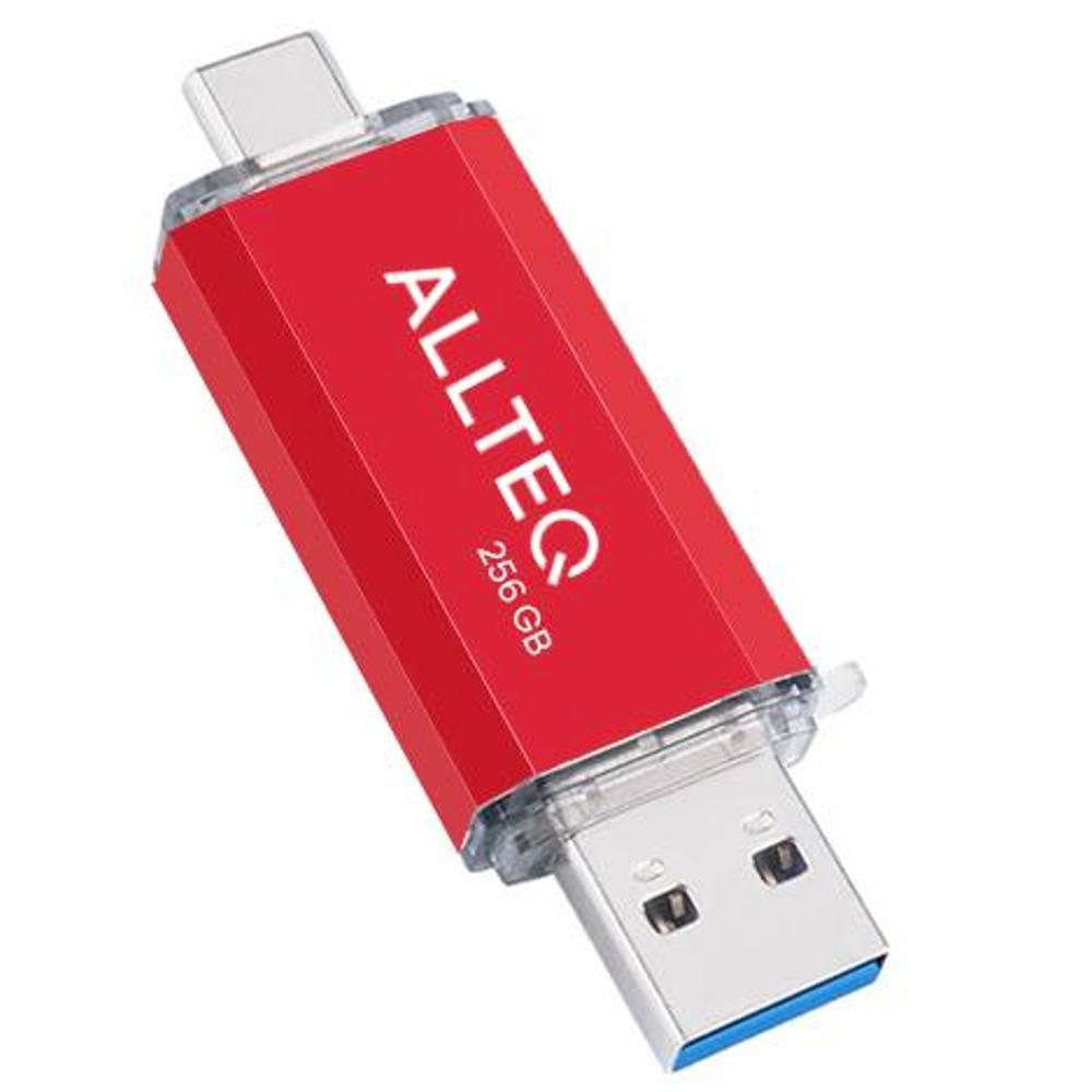 Allteq - USB Stick - 256 GB - Rood