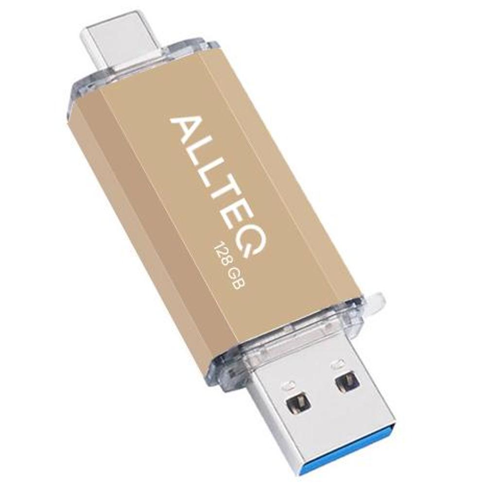 Allteq - USB Stick - 128 GB - Goud