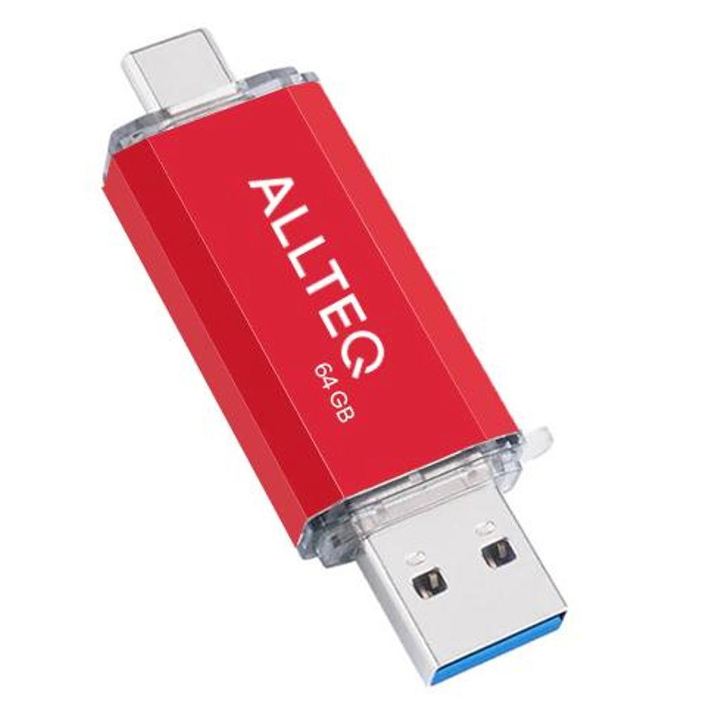 Allteq - USB Stick - Opslagcapaciteit  - 64 GB - Rood