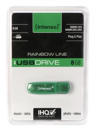 Intenso - USB Stick - Opslagcapaciteit  - 8 GB - Groen