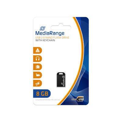 Mediarange - USB Stick - Opslagcapaciteit  - 8 GB - Zwart