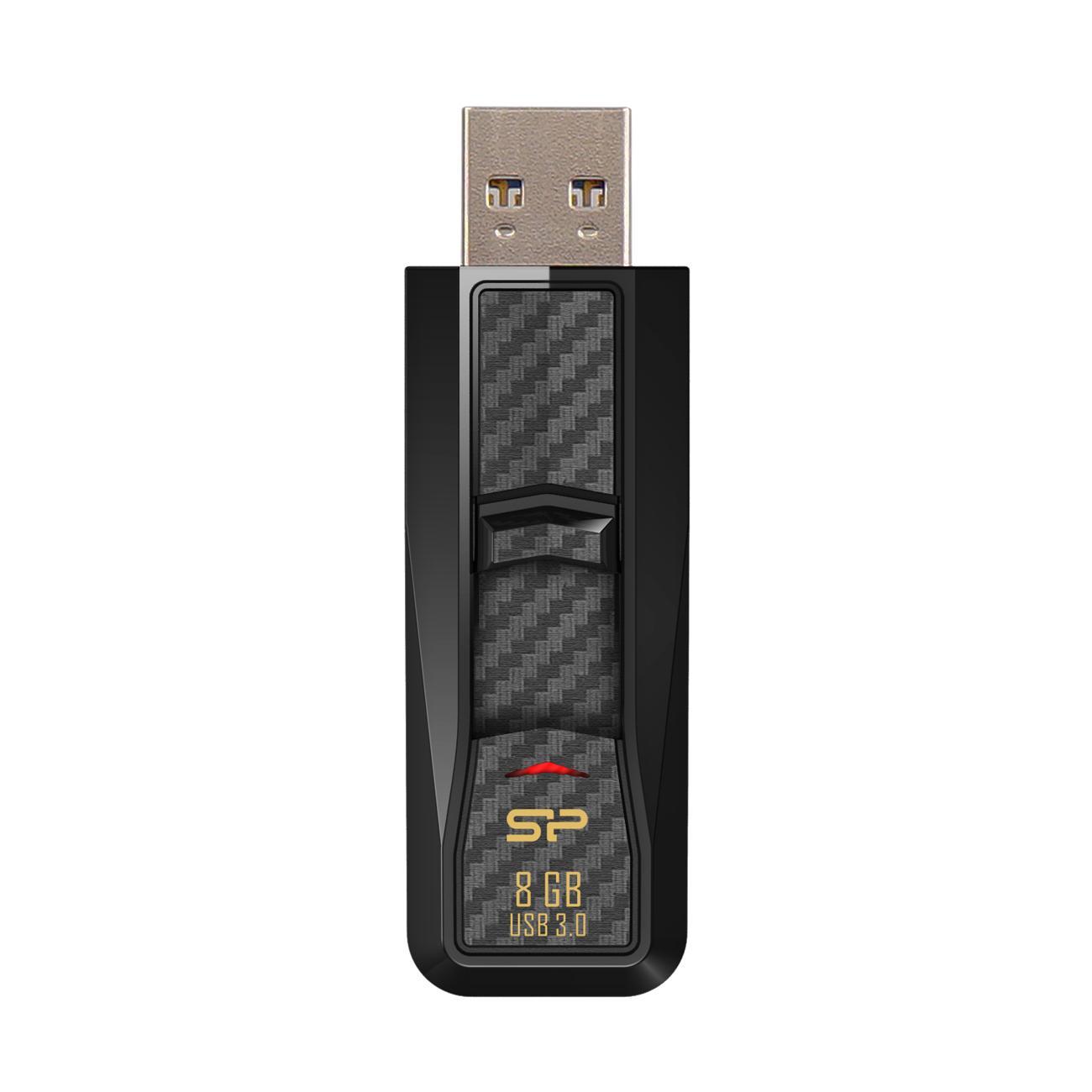 Sillicon Power - USB Stick - Opslagcapaciteit  - 8 GB - Zwart