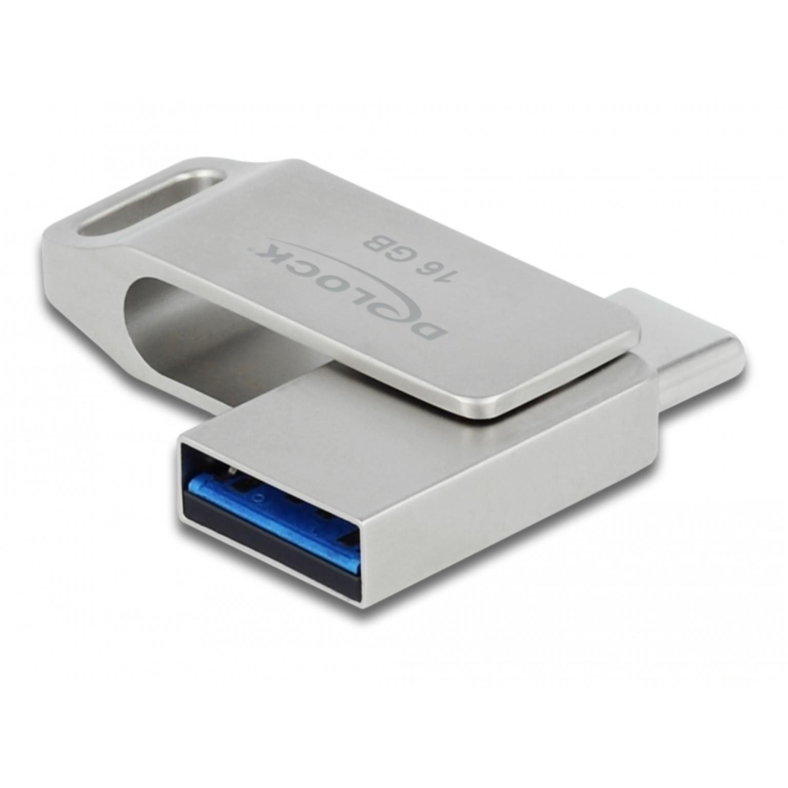 Delock - USB Stick - 64 Gigabyte - Grijs
