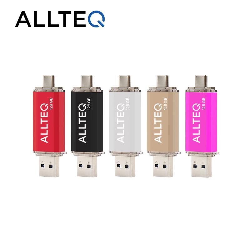 Allteq - USB Stick - 128 GB - Roze