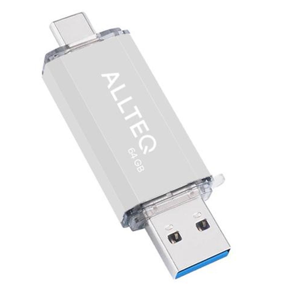 Allteq - USB Stick - 64 GB - Zilver